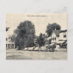 Basking Ridge, New Jersey, Street Scene, Vintage Postcard