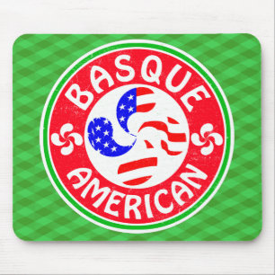 Basque American Euskara Lauburu Cross Mousemat Mouse Pad