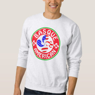 Basque American Euskara Lauburu Cross Sweatshirt
