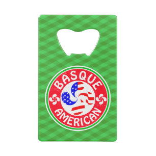 Basque American Lauburu Cross Bottle Opener Credit Card Bottle Opener
