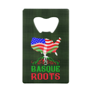 Basque American Roots Bottle Opener Credit Card Bottle Opener