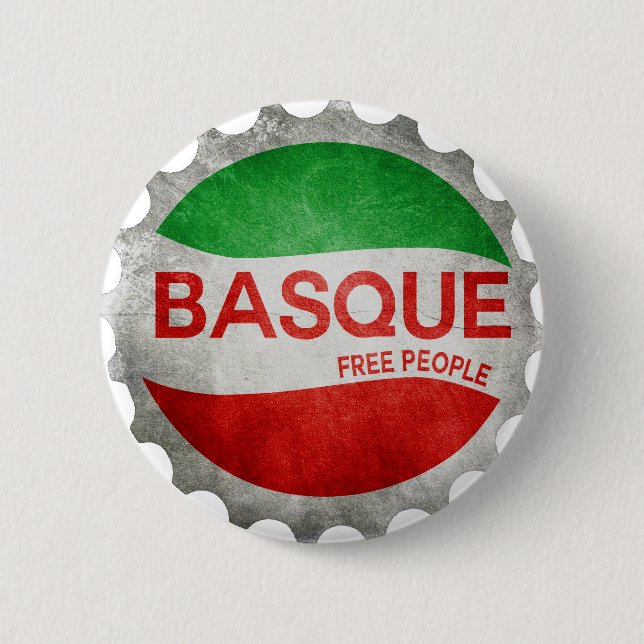 Basque Bayonne Euskadi 2 Inch Round Button (Front)