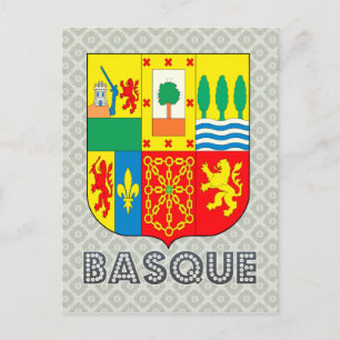 Basque Coat of Arms Postcard