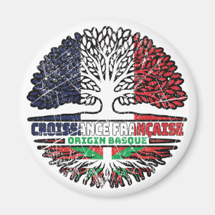 Basque Country Basque French France Tree Roots Magnet