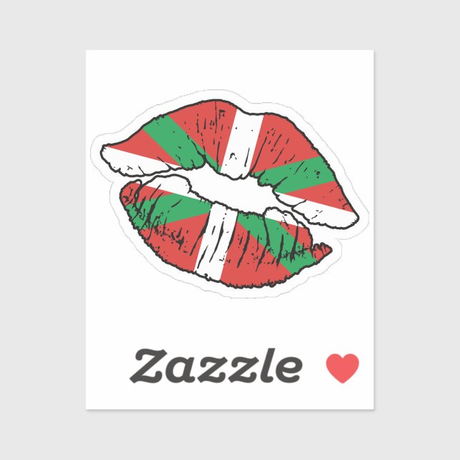 Basque country Basque Lipstick Love Flag (Sheet)