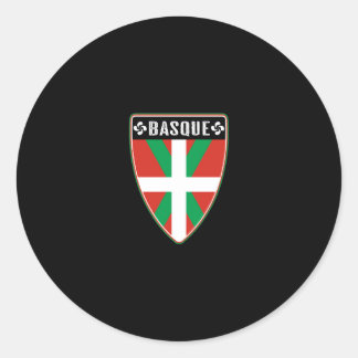 Basque Country Shield Classic Round Sticker