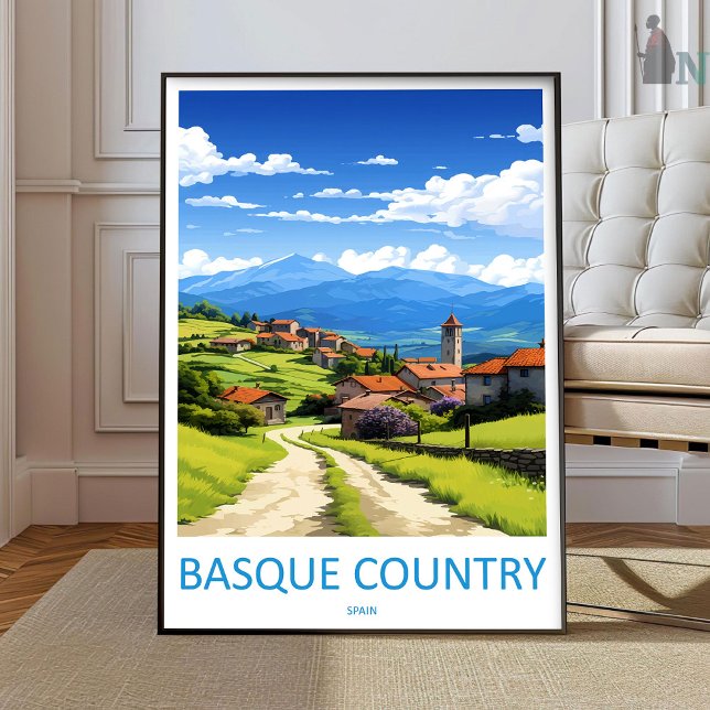 Basque Country Travel Print Wall Art Basque Countr (Creator Uploaded)