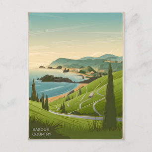 Basque Country vintage Postcard