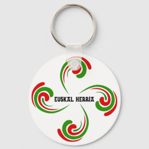 Basque Cross Keychain