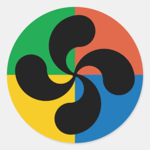 Basque cross sticker