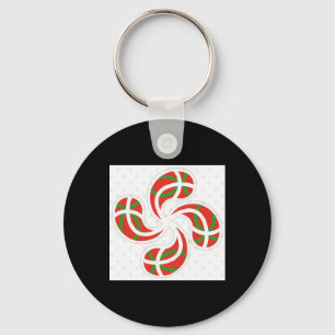 Basque Cross Sticker Keychain