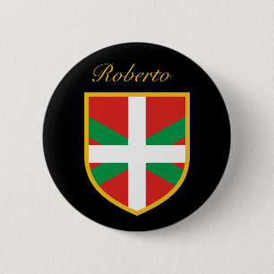 Basque Flag 2 Inch Round Button
