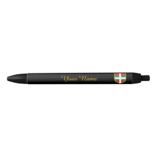 Basque Flag Black Ink Pen