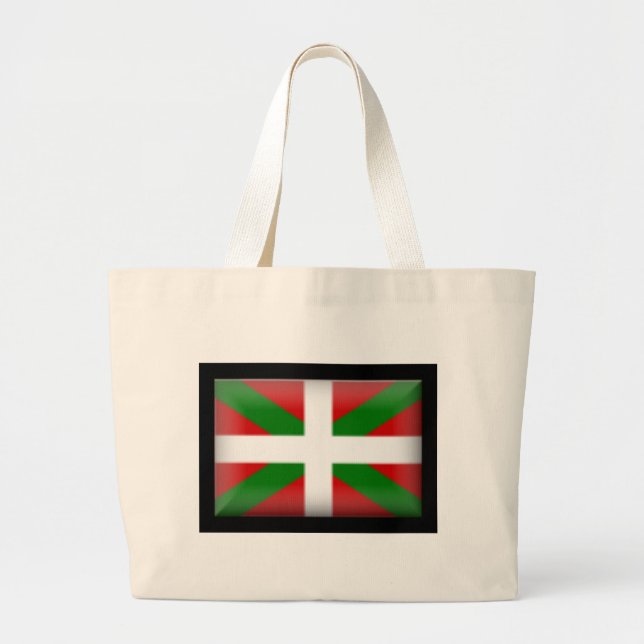 Basque Flag   País Vasco Large Tote Bag (Front)