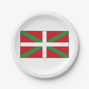 Basque Flag Spain Paper Plate