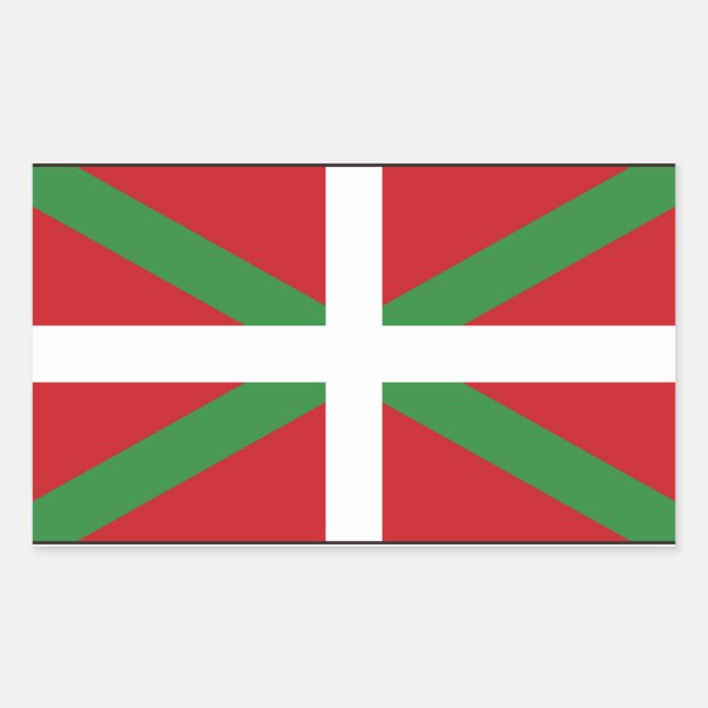 Basque Flag Spain Sticker (Front)