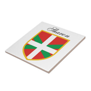 Basque Flag Tile