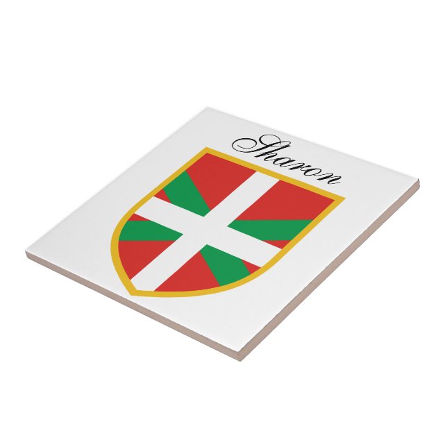 Basque Flag Tile (Side)