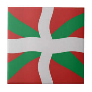 Basque flag tile