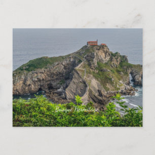 Basque Hermitage, San Juan de Gaztelugatxe Postcard