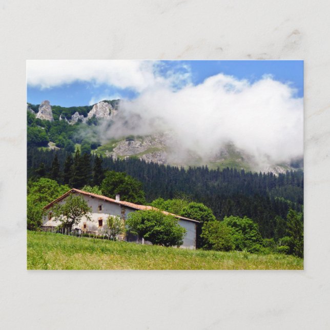 basque house in Aramaio Postcard (Front)