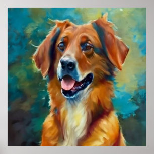 Basque Shepherd - Dog Portrait Poster