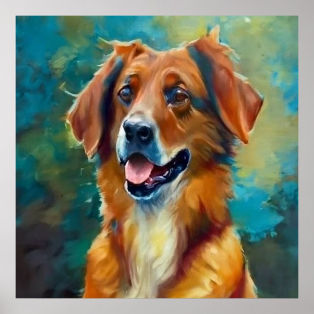 Basque Shepherd - Dog Portrait Poster (Front)