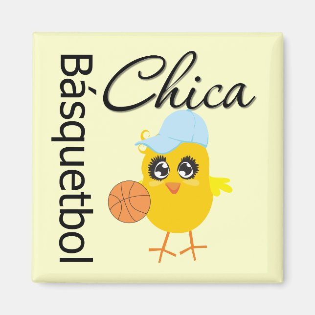 Básquetbol Chica Magnet (Front)
