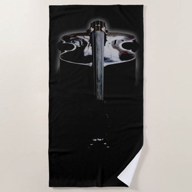 Bass 1 btcna beach towel (Front)