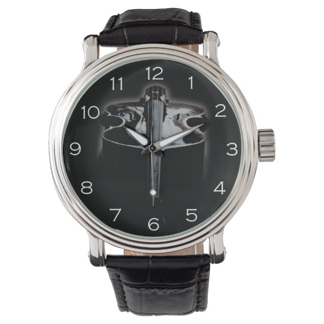 Bass 1 White Numbers cn Watch (Front)