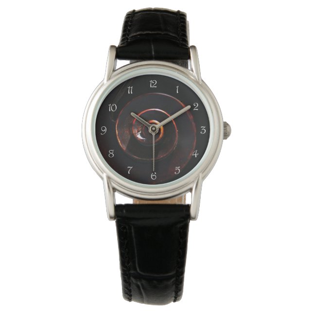 Bass 2 White Script Numbers waa Watch (Front)