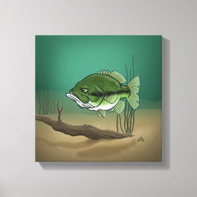 Bass Canvas Print (Front)