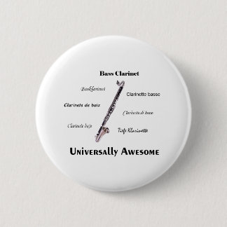 Bass Clarinet 2 Inch Round Button