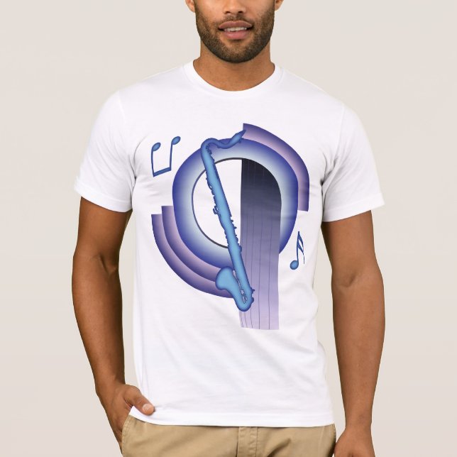 Bass Clarinet Deco2 T-Shirt (Front)