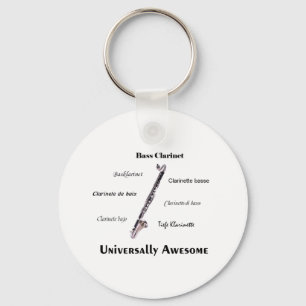 Bass Clarinet Keychain