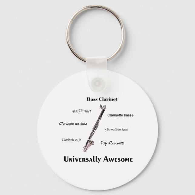 Bass Clarinet Keychain (Front)