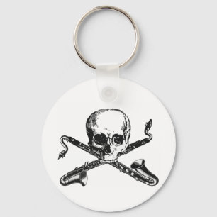 Bass Clarinet Pirate Keychain