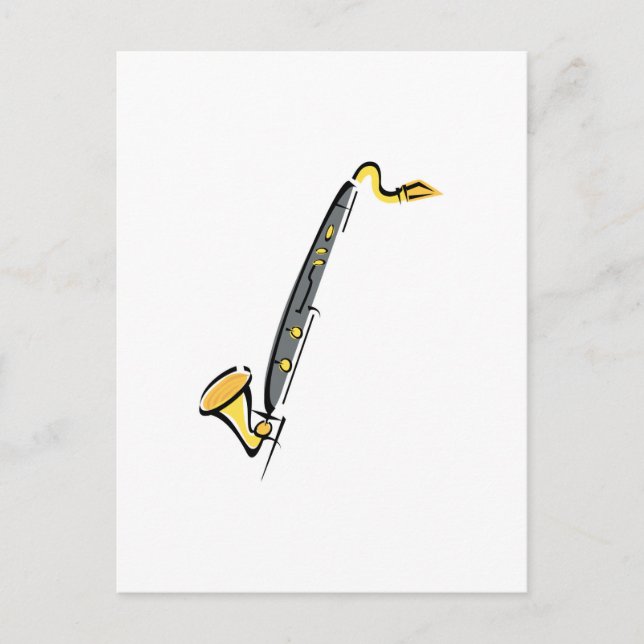 Bass Clarinet Postcard (Front)
