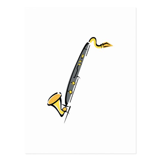 Bass Clarinet Postcard