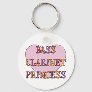 Bass Clarinet Princess Keychain