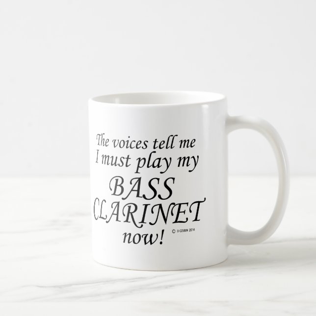 Bass Clarinet Voices Say Must Play Coffee Mug (Right)