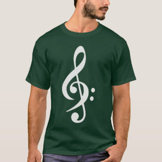 Bass Clef Crossreble Clef Music Keys friend retro T-Shirt