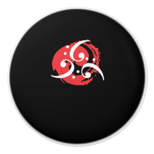 Bass Clef Gift Creative Music Design Musician Ceramic Knob