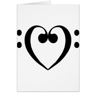 Bass clef heart (black)