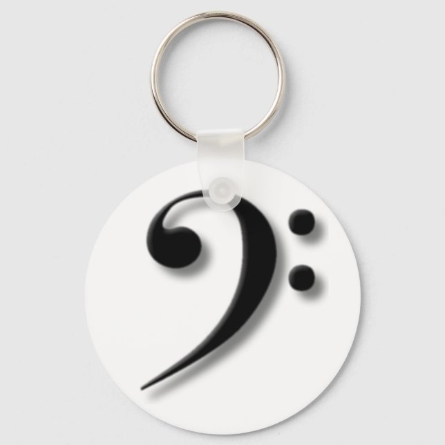 Bass Clef Key Chain (Front)