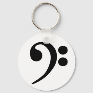 Bass Clef Keychain
