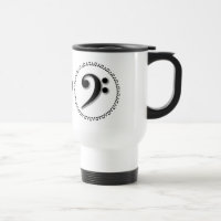 Bass Clef Music Note Design