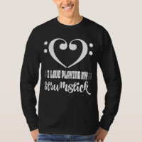 Bass Clef Musical Heart Love Playing My Strumstick