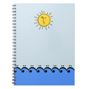 Bass Clef Ocean Notebook