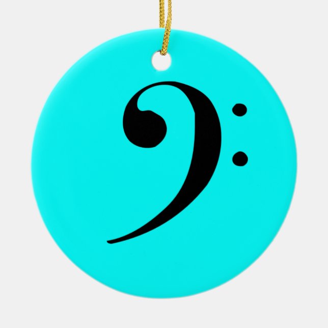 Bass Clef Ornament (Front)
